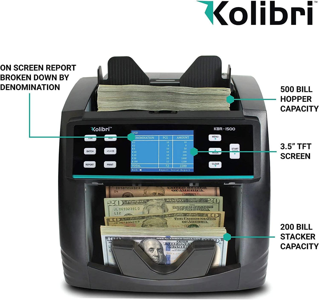 Mixed Denomination Money Counter Machine with Counterfeit Detection S604