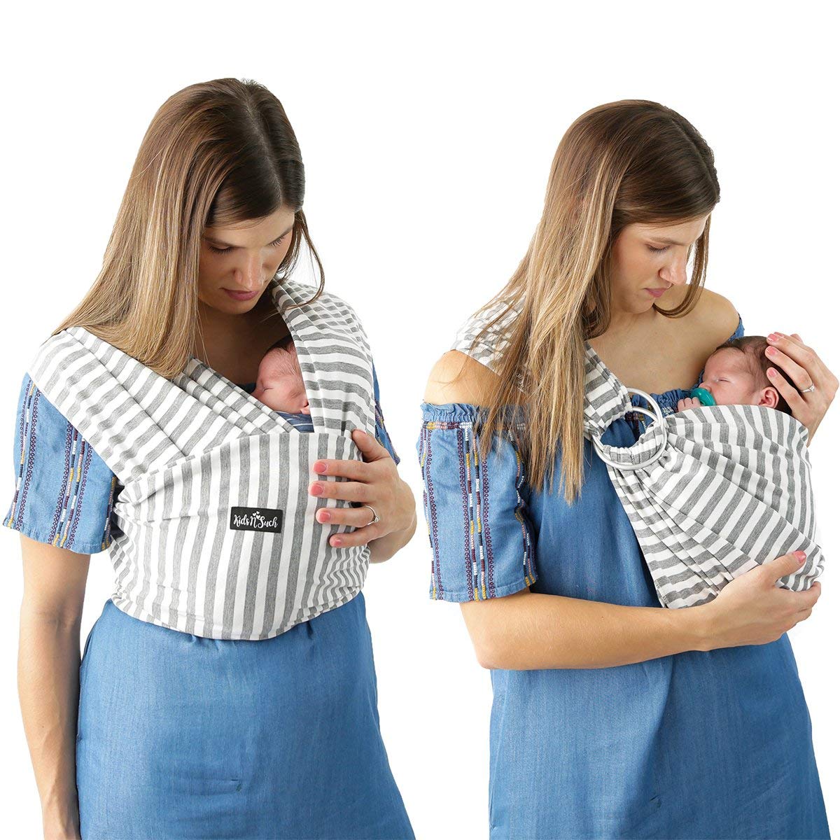 4-in-1 Baby Wrap Carrier & Baby Sling Carrier Pack of 2 P835593