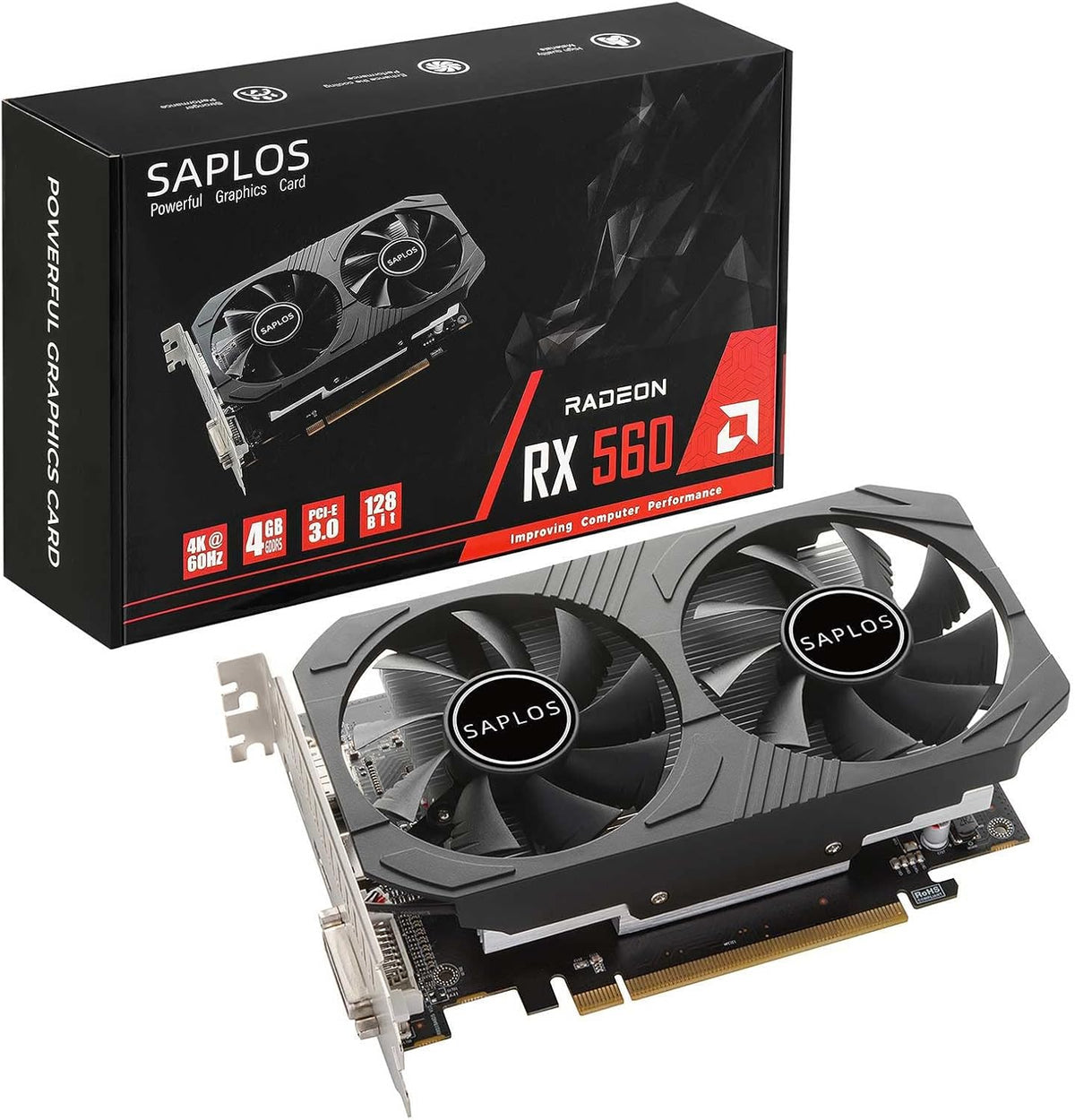 4GB GDDR5 128 Bit Dual Fans PCI Express Graphics Card F964848