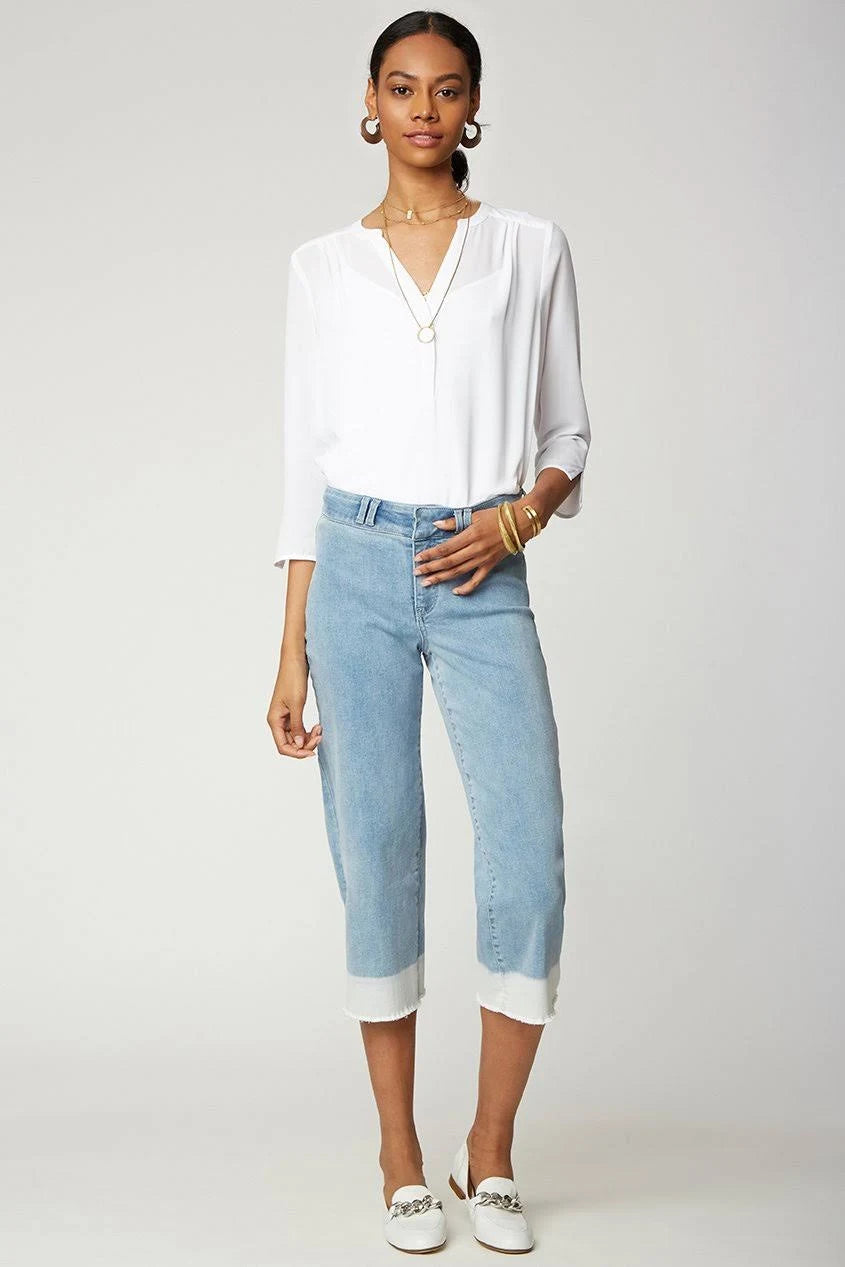 Wide Leg Capri Jean E41579