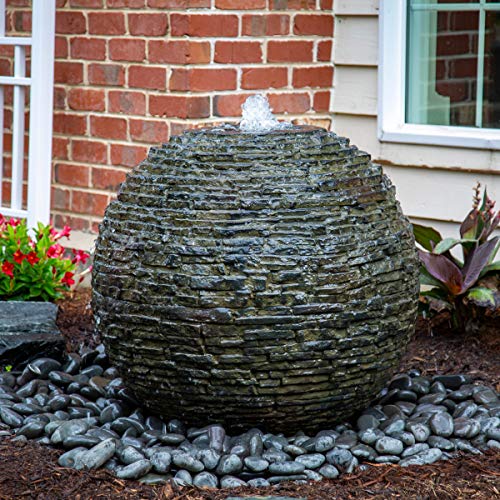 Stacked Slate Sphere Water Fountain R732595
