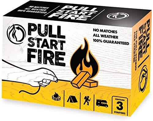 Pull String Firestarter Indoor Outdoor Camping Weatherproof L611700