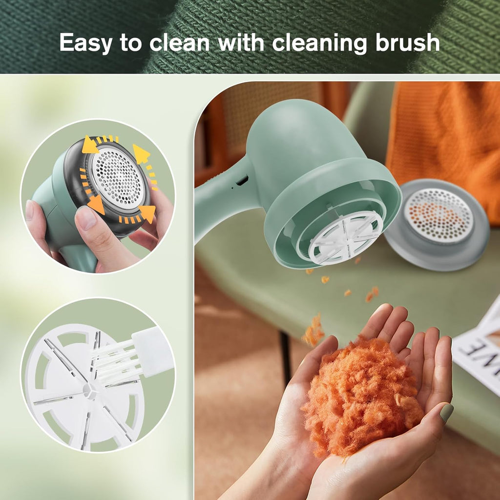 Electric Fabric Shaver with 2 Replaceable Stainless Steel Blades I894