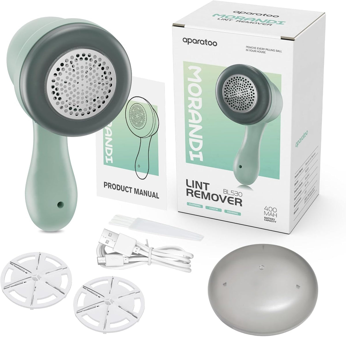 Electric Fabric Shaver with 2 Replaceable Stainless Steel Blades I894