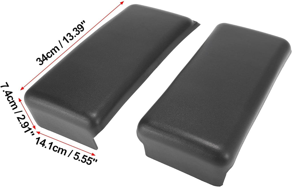 1 Pair Black Plastic Car Front Bumper Guards Pads C767