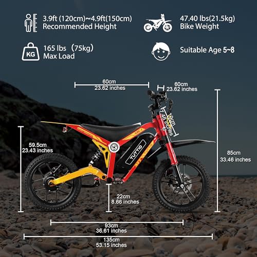 36V 750W Electric Dirt Bike with 16" Pneumatic Tires Q75882