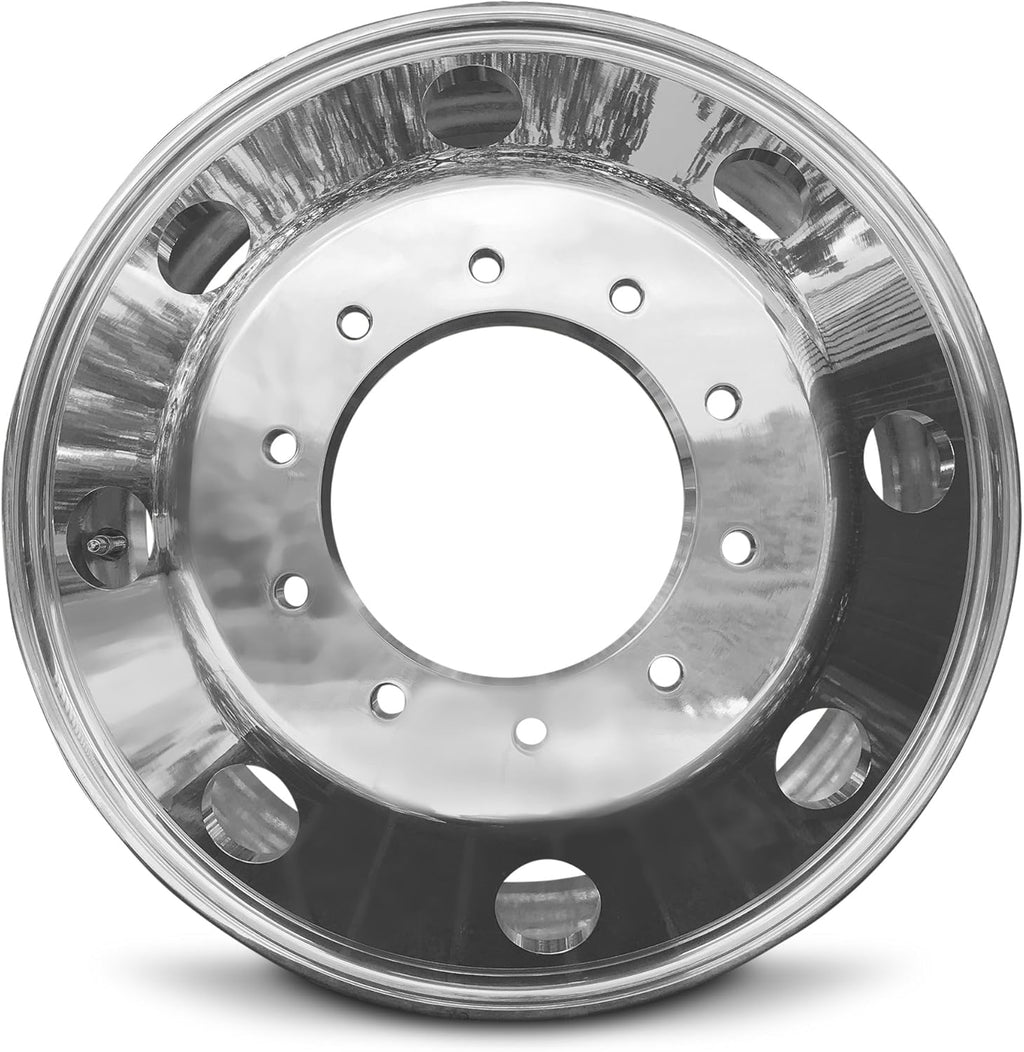 19.5 Inch 10 Lug Polished Aluminum Wheel H7403