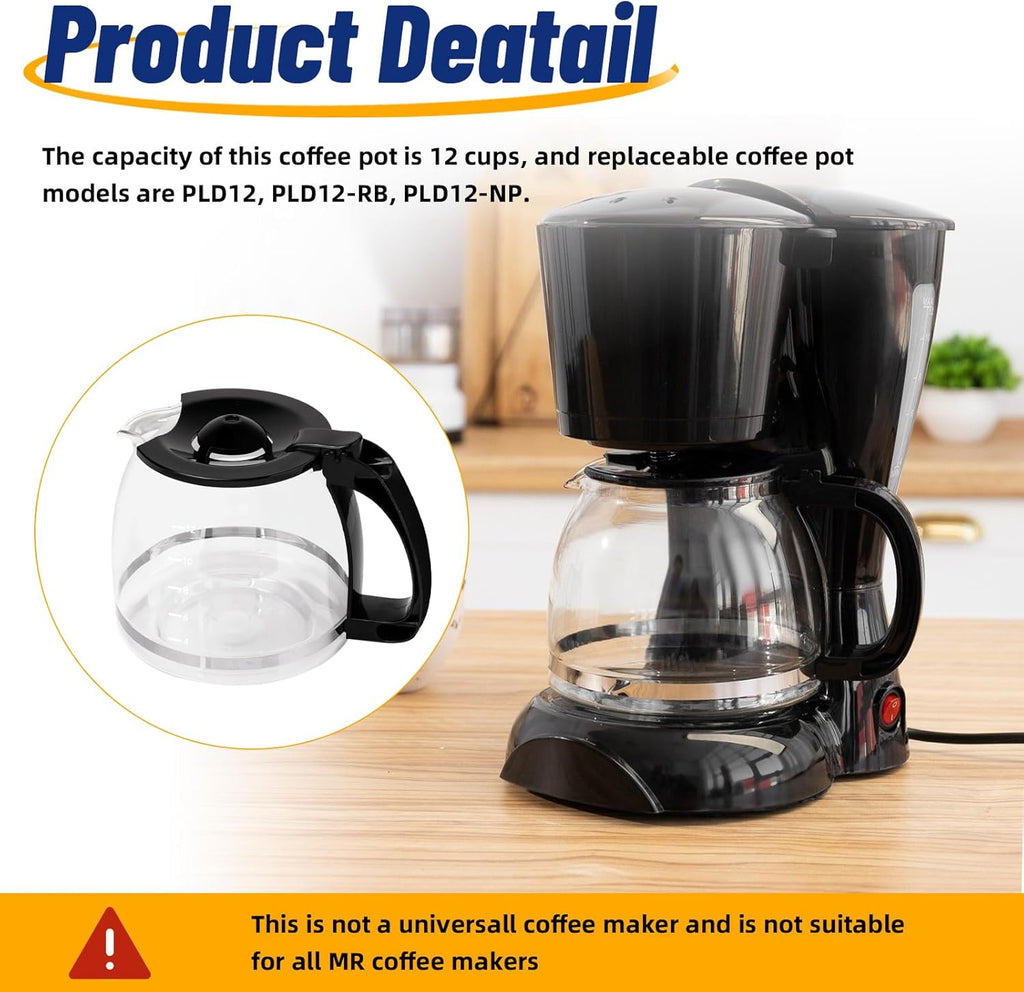 12-Cup Glass Coffee Carafe Q84439