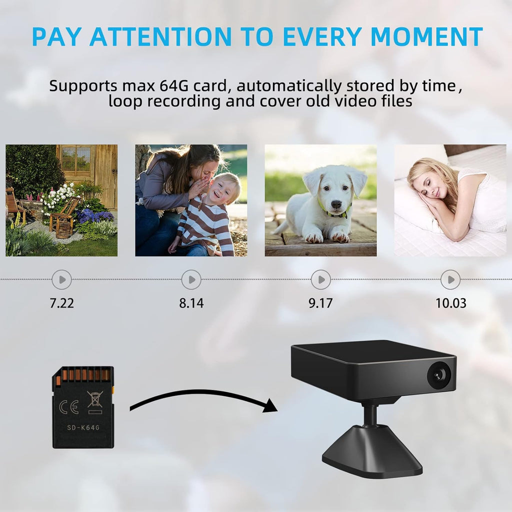 Mini WiFi Security Camera 1080P with Motion Detection P61037