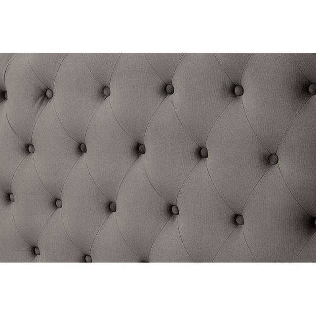 Gray Transitional Queen Bed K1649