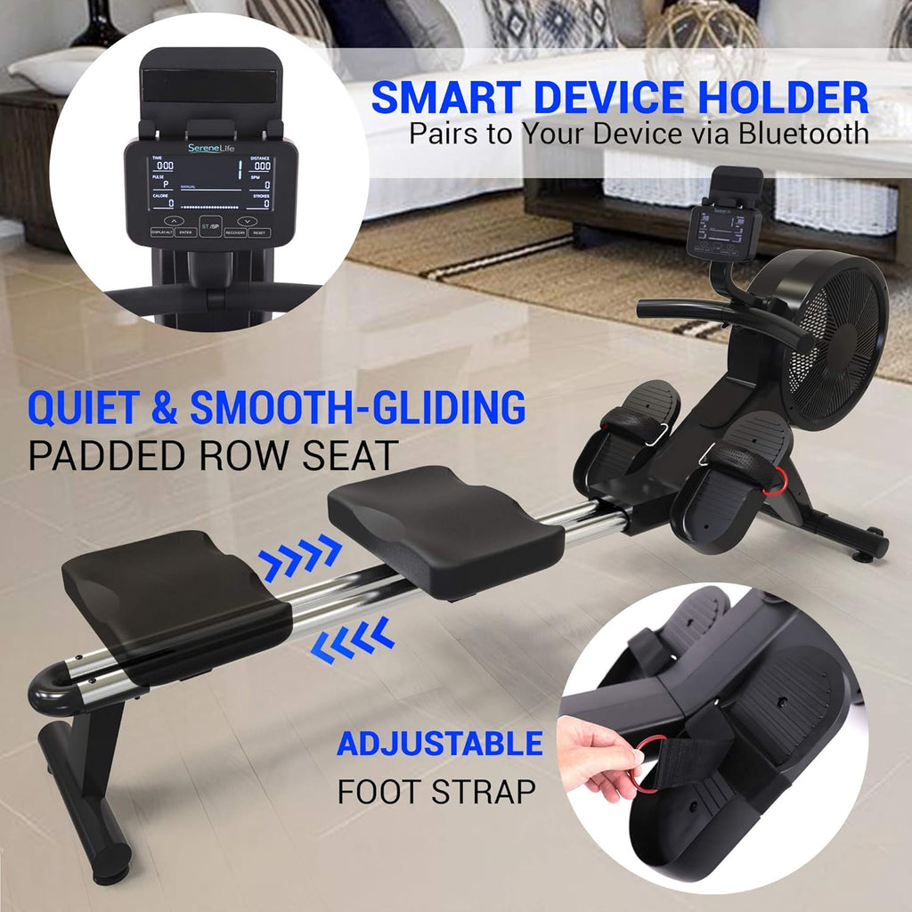 Smart Rowing Machine with Fitness Monitoring App T703930
