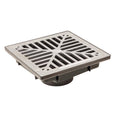13 in. Low Profile Drainage Catch Basin with Aluminum Grate K2522