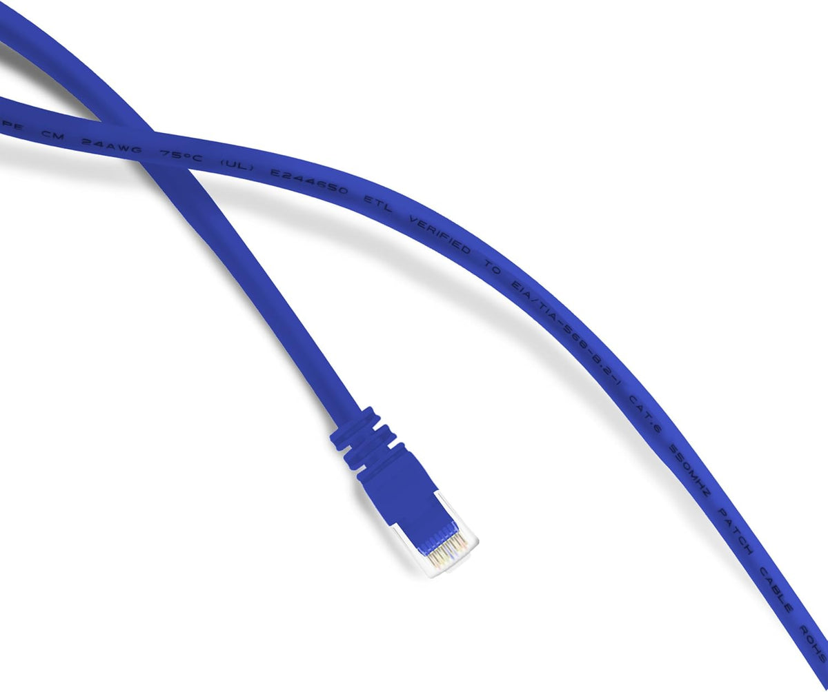 Cat 6 Ethernet Cable 50 ft 5-Pack Blue Y5904