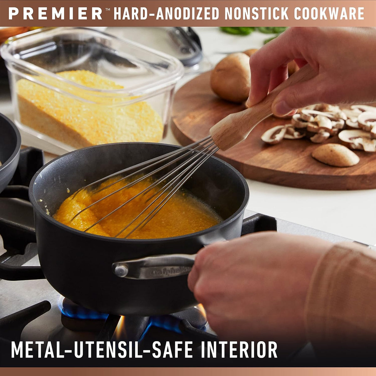 12-Inch Hard-Anodized Nonstick Frying Pan with Lid K945133