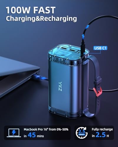 100W 40000mAh Portable Power Bank with Digital Display Z8102