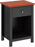 White 1-Drawer Wood Nightstand X82304