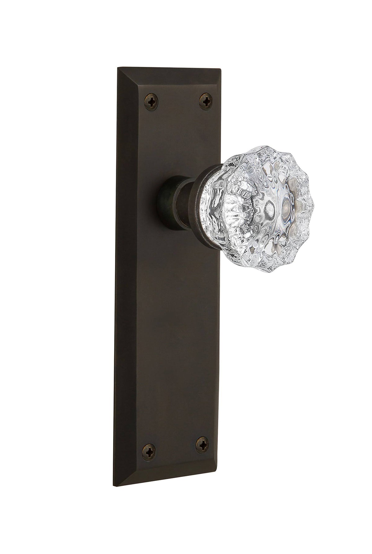 Oil-Rubbed Bronze Crystal Glass Door Knob O306472