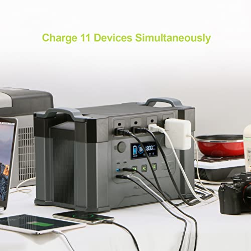 Portable Power Station 2000W 1500Wh with 4 AC Outlets O140279
