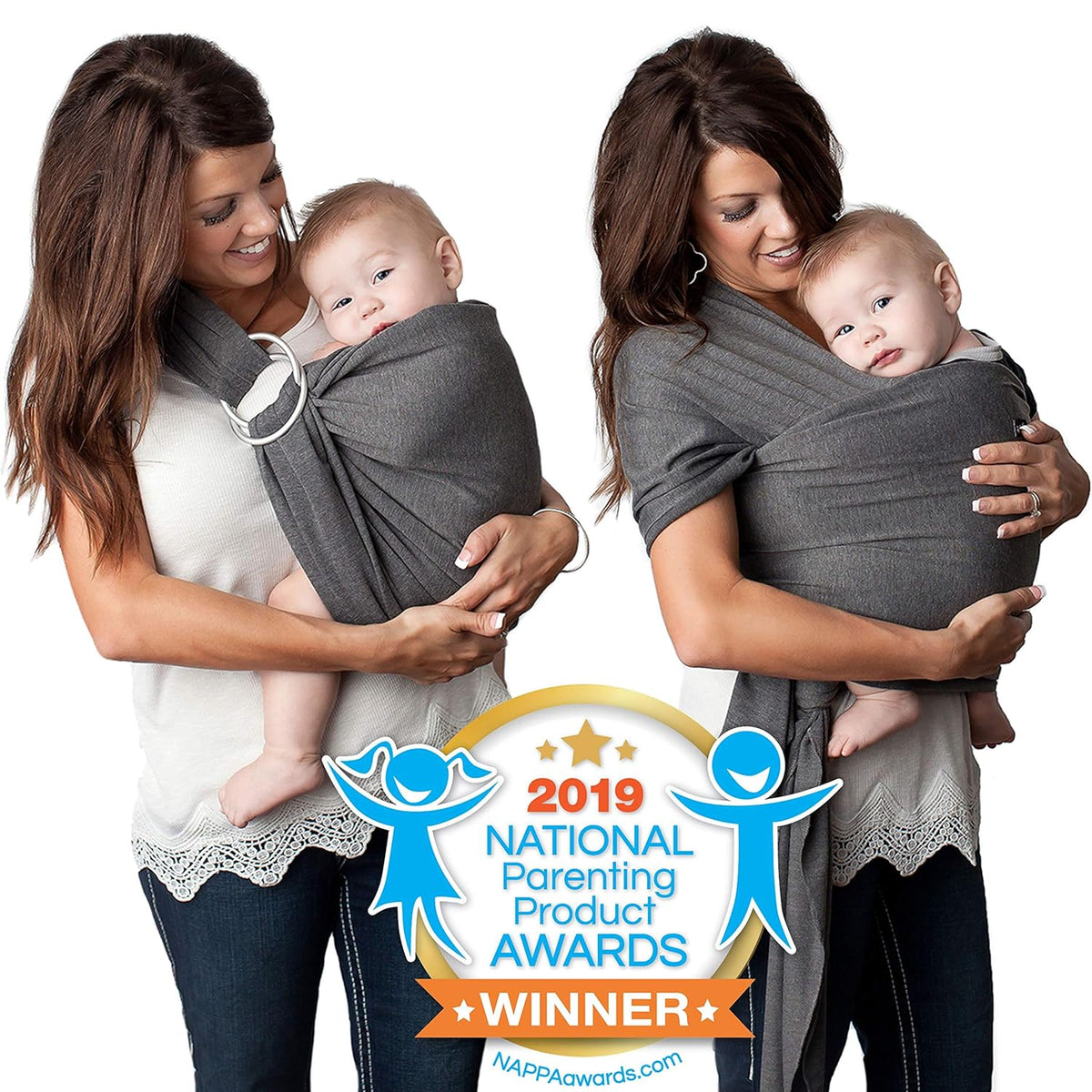 4-in-1 Baby Wrap Carrier & Baby Sling Carrier Pack of 2 P835593