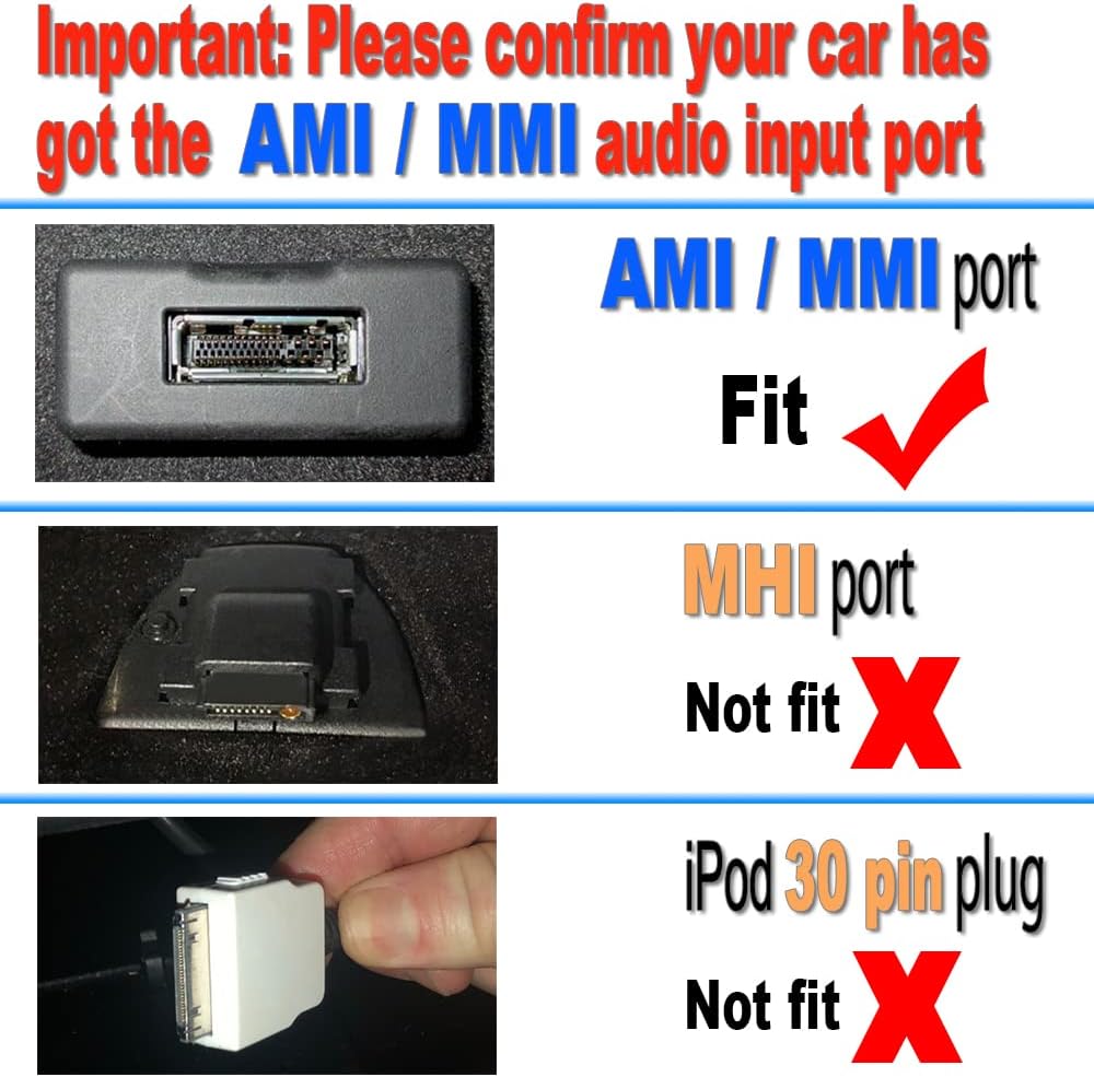Bluetooth Car Kit Hi-Fi Music Interface Adapter Connector Cable E651251