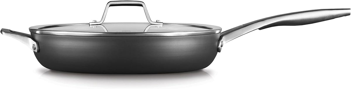 12-Inch Hard-Anodized Nonstick Frying Pan with Lid K945133