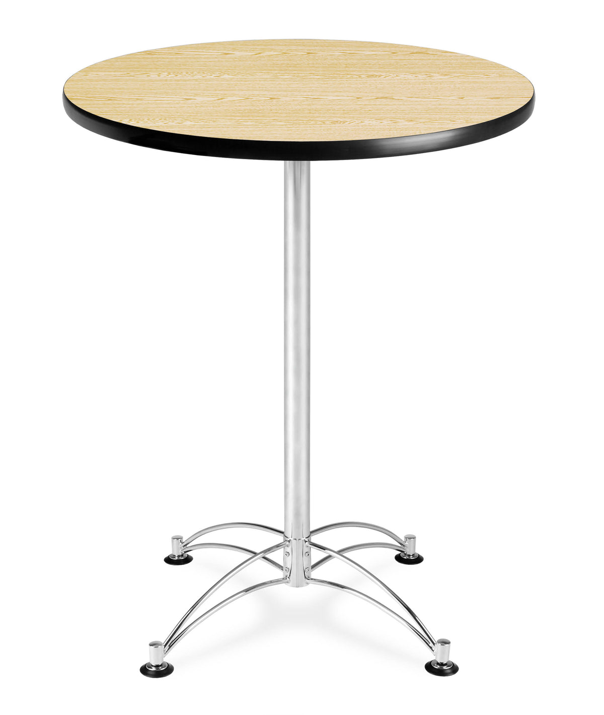 Round Chrome Base Cafe Table H486