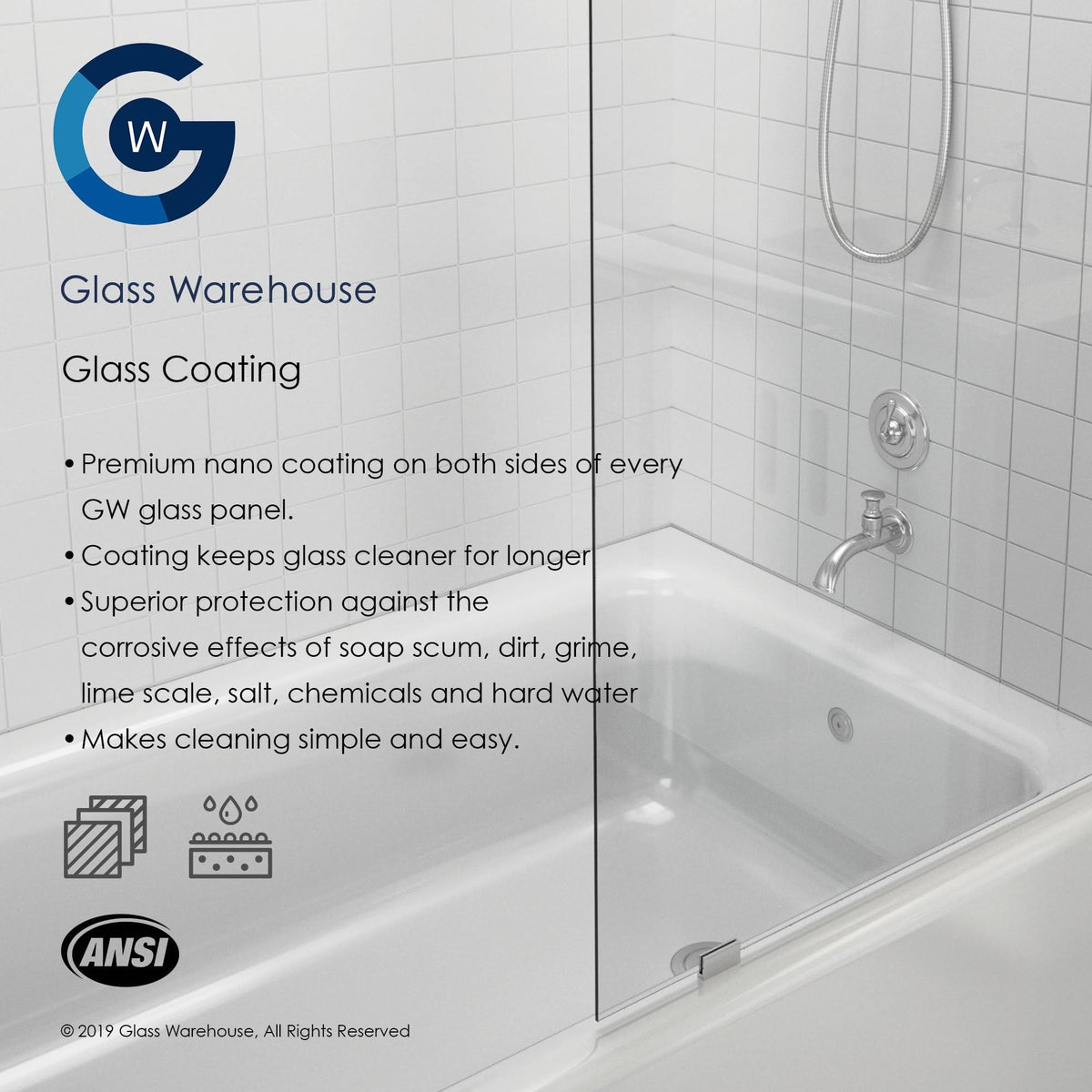 Frameless Shower Door Oil Rubbed Bronze Q980244