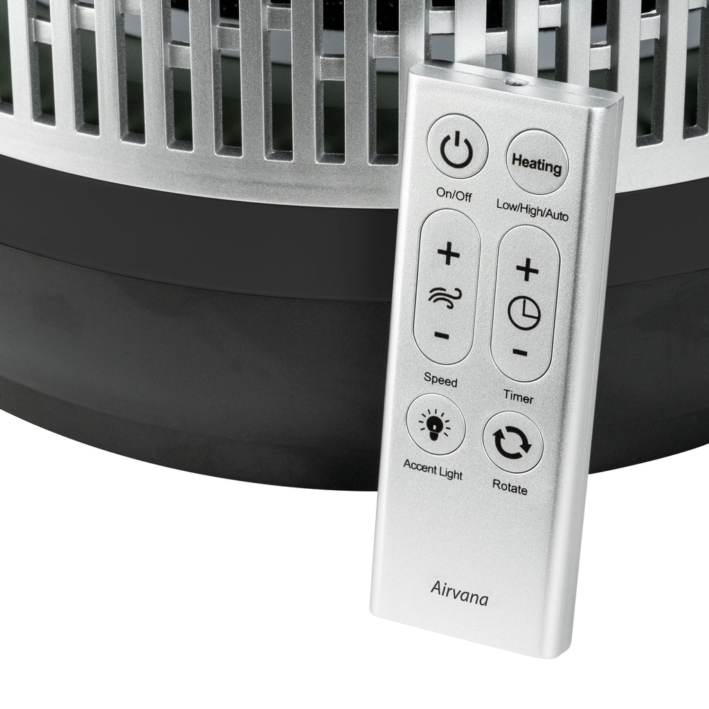 Black 3-in-1 Air Purifier Heater Fan D33678