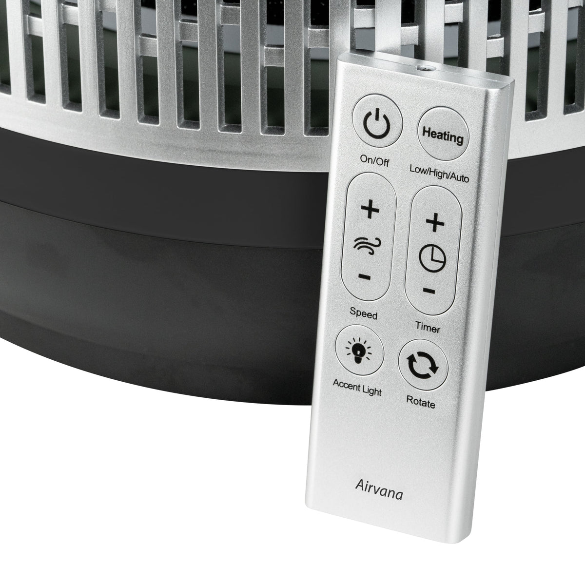 Black 3-in-1 Air Purifier Heater Fan D33678