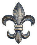 10" Metal Fleur De Lis Wall Plaque (Black) S639207