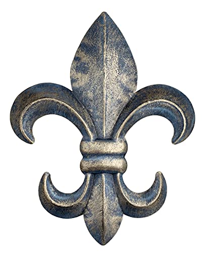 10" Metal Fleur De Lis Wall Plaque (Black) S639207