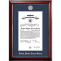 8x10 Certificate Classic Mahogany Frame with Silver Medallion W203192