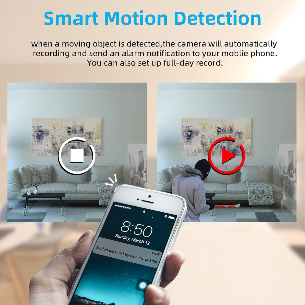 Mini WiFi Security Camera 1080P with Motion Detection P61037