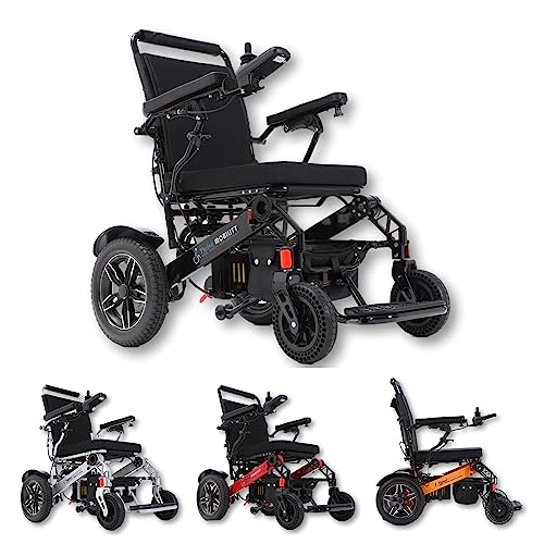 Lightweight Fold Electric Wheelchair (Blue, 17 Inches Seat Width) N450551