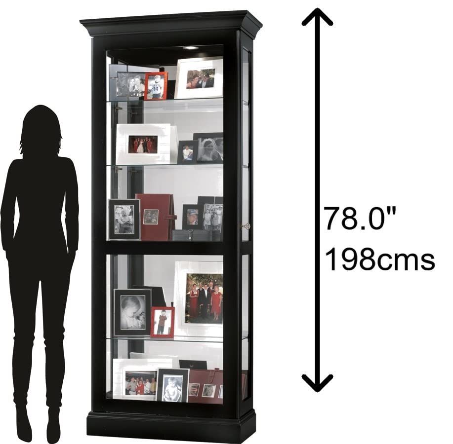 Black Satin Curio Cabinet Z6529