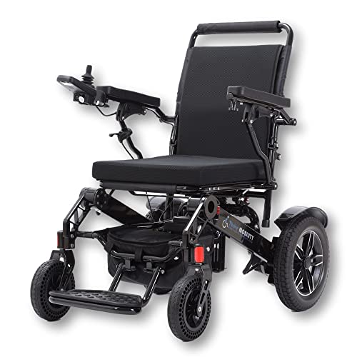 Lightweight Fold Electric Wheelchair (Blue, 17 Inches Seat Width) N450551