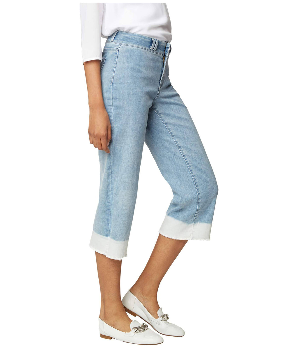 Wide Leg Capri Jean E41579