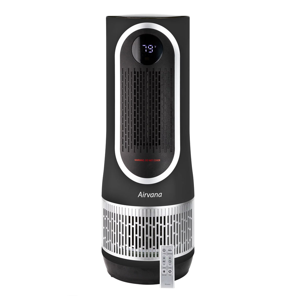 Black 3-in-1 Air Purifier Heater Fan D33678