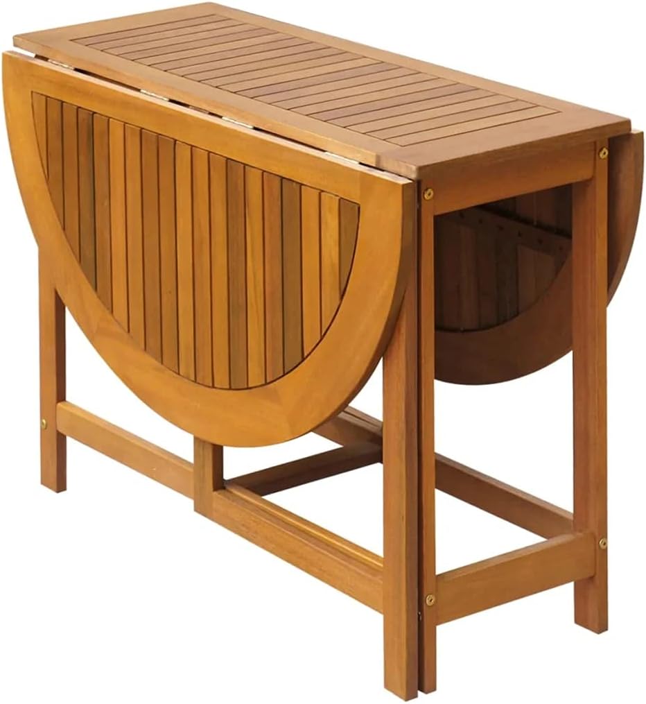 5 Piece Solid Acacia Wood Folding Outdoor Dining Set J8293