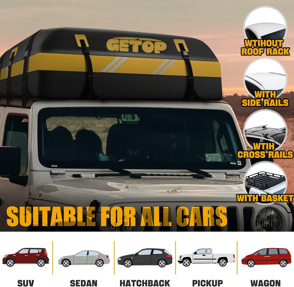 21 Cubic Feet Waterproof Rooftop Cargo Carrier Bag D699
