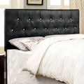 Black Faux Leather Full Queen Headboard I285