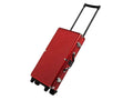 White Swan mAh Jongg - Ivory Tiles - Modern Pusher Arms - Wheeled Aluminum Case - Red R329966