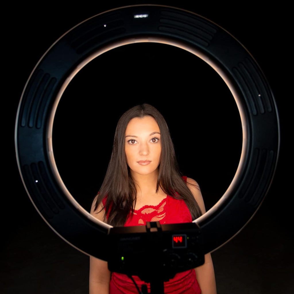 18 Dimmable Bi-Color LED Ring Light Kit with Light Stand I6176