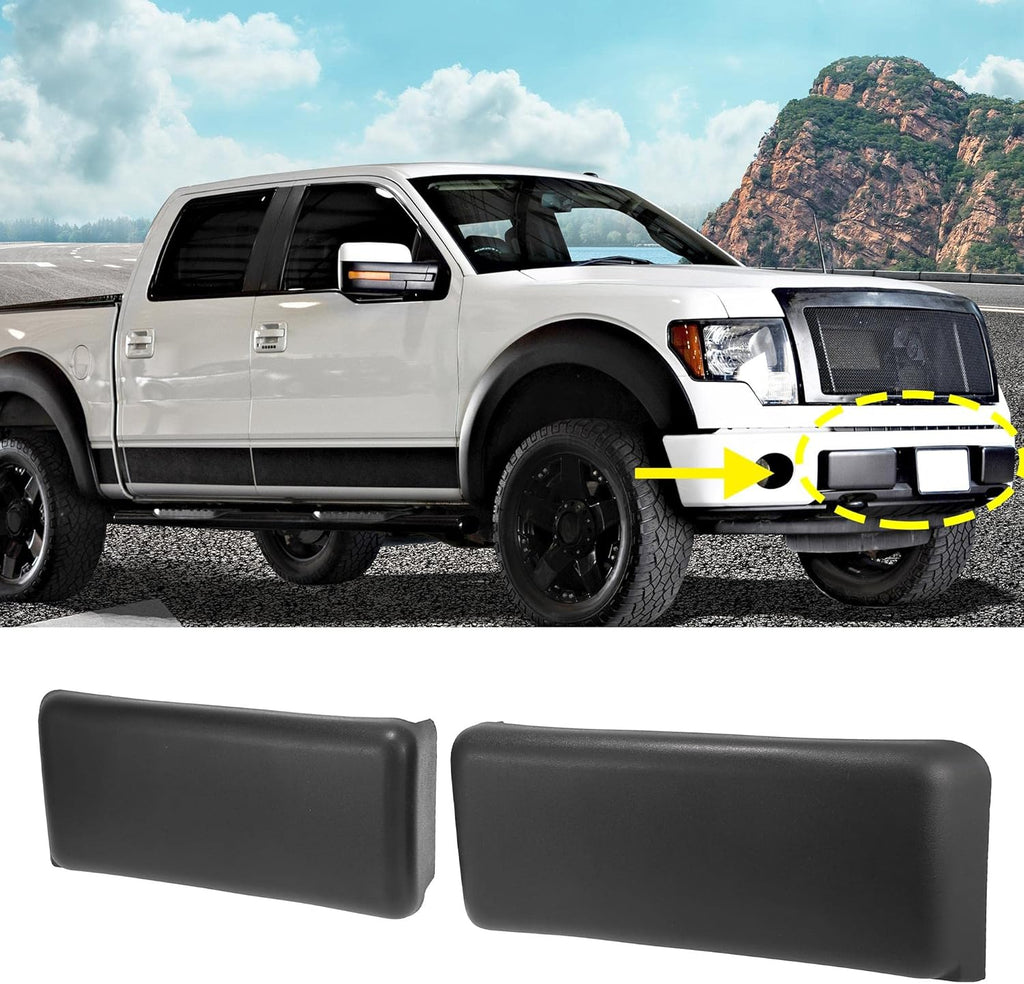 1 Pair Black Plastic Car Front Bumper Guards Pads C767