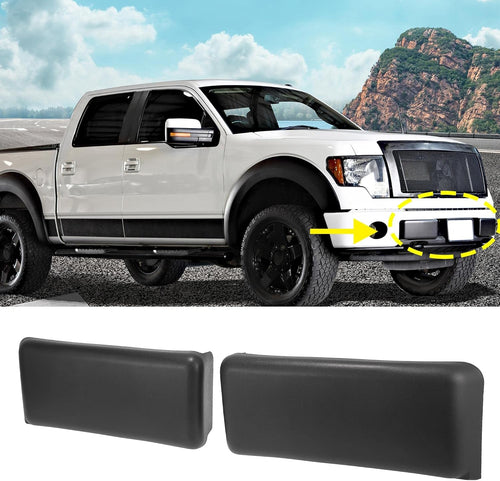 1 Pair Black Plastic Car Front Bumper Guards Pads C767