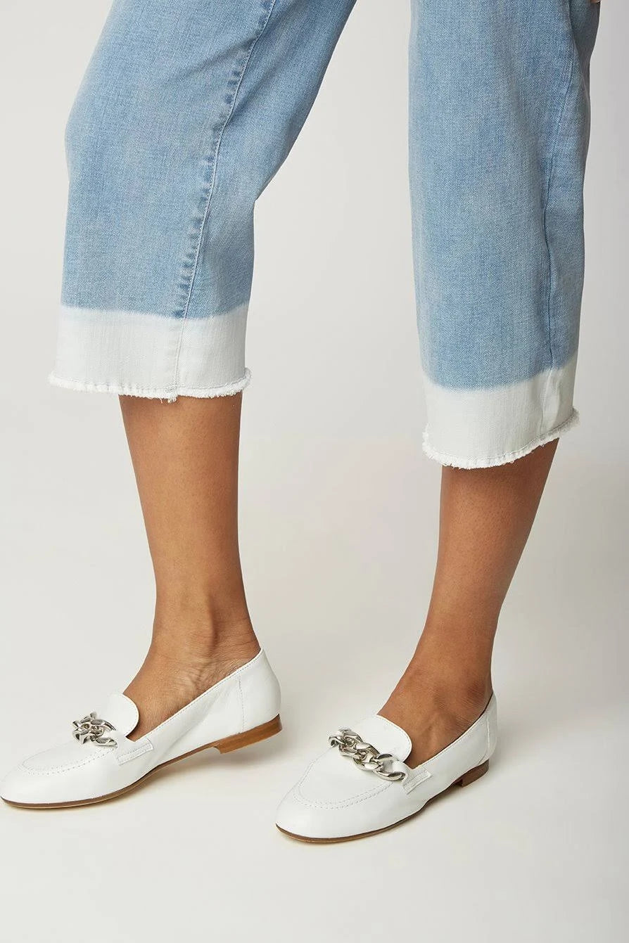 Wide Leg Capri Jean E41579