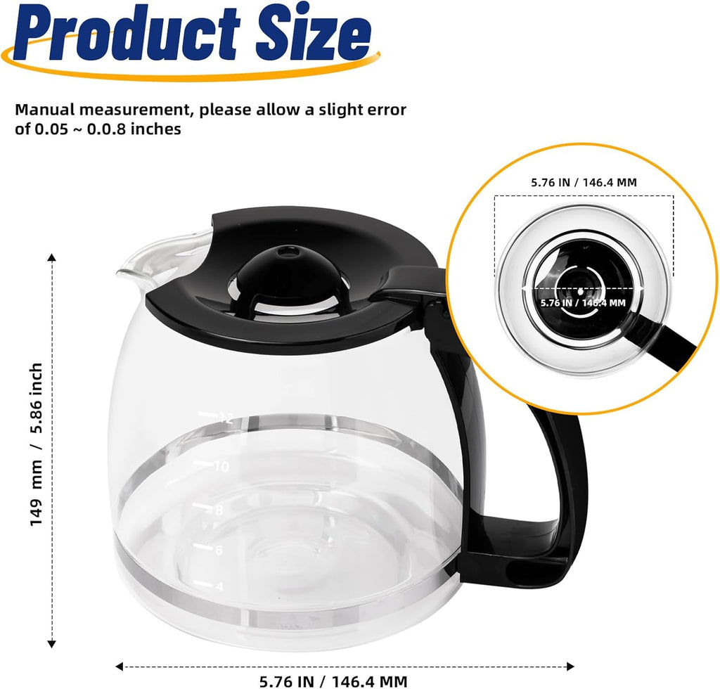 12-Cup Glass Coffee Carafe Q84439