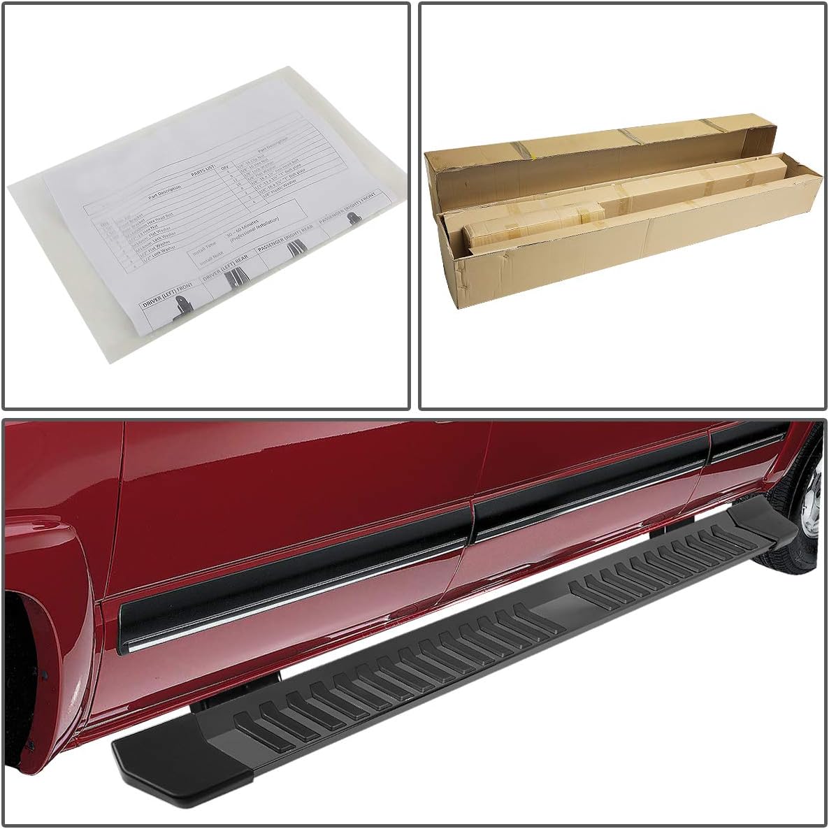 Black 6.25 Nerf Bar Side Step Running Board H9115