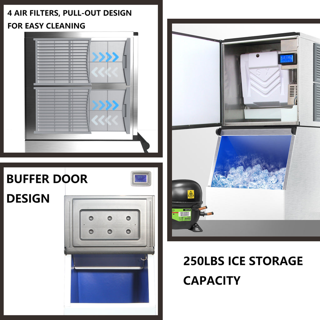 Commercial Ice Maker Machine with Stainless Steel Compressor M70674