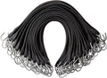Pack of 50 41 inch Rubber Bungee Cords with Metal S Hooks L8720